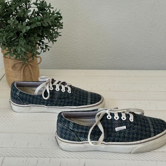 Van's Plaid Tweed Houndstooth Era Sneaker Shoes Blue - US Men's 5 Women's 6.5 - Picture 6 of 12